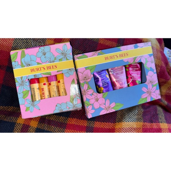 Burt's Bees Other - NWT Burt's Bees Hand Cream Trio Gift Set 3pc Hand & Lip Stocking Stuffer Xmas